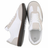 Witte mixed lage sneaker Akara _