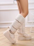 Beige hoge winterboot Ingrid_