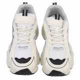 Beige lage sportieve sneaker Corola_