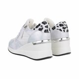 Zilveren hoge sneaker Ariesta_