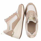 Camel hoge sneaker Benita_