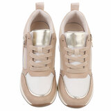 Camel hoge sneaker Benita_