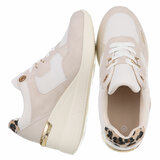 Beige hoge sneaker Bintou_