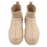 Beige daimen winterlaarsje Louan_