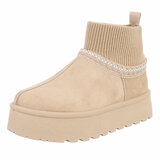 Beige daimen winterlaarsje Louan_