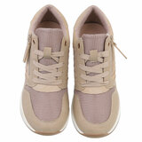 Kaki bruine hoge sneaker Ariesta_