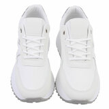 Witte lage sneaker Jannelie_