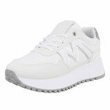 Witte lage sneaker Jannelie_