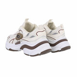 Beige lage sportieve sneaker Beppie_