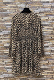 Mooie korte leopardprinted jurk _