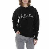 Zwarte hoodie met opschrift_