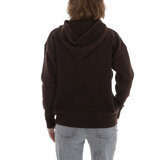 Bruine hoodie met opschrift_