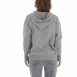 Grijze hoodie met opschrift_