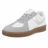 Wit-grijze lage sneaker Christine_