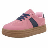 Fuchsia lage sneaker Kitty_