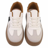 Beige lage sneaker Kitty_