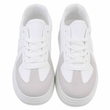 Witte lage sneaker Kitty_