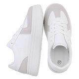 Witte lage sneaker Kitty_