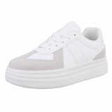 Witte lage sneaker Kitty_