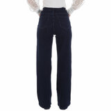 Modieuze donker blauwe jeans broek_