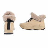 Kaki bruine hoge winter sneaker Nikkie_