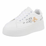 Witte lage sneaker Bruni_