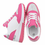 Fuchsia hoge sneaker Barbura_