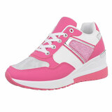 Fuchsia hoge sneaker Barbura_