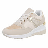 Beige hoge sneaker Barbura_