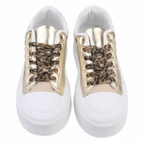 Wit-gouden lage sneaker Joyce_