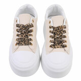 Wit-beige lage sneaker Joyce_