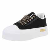 Zwart-witte lage sneaker Joyce_