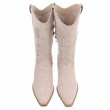 Beige daimen biker/western boot Babice_