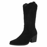 Zwarte daimen biker/western boot Babice_