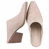 Beige daimen biker/western mule Balizza_