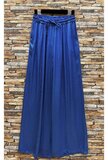 Blauwe broek in satin_