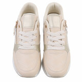 Beige hoge sneaker Elodie_