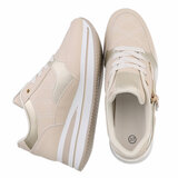 Beige hoge sneaker Elodie_