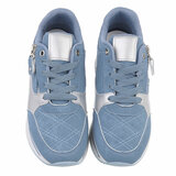 Blauwe hoge sneaker Elodie_