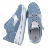 Blauwe hoge sneaker Elodie_