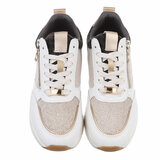 Beige lage sneaker Safia_