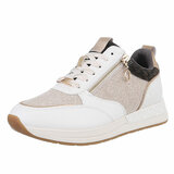 Beige lage sneaker Safia_