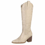 Hoge gouden western-biker laars Christelle  TEMPORARY SOLD OUT_