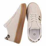 Beige lage sneaker Jorina_