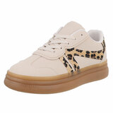 Beige lage sneaker Jorina_