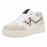 Beige lage sneaker Silke_