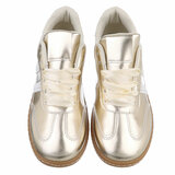 Gouden lage sneaker Zeta_