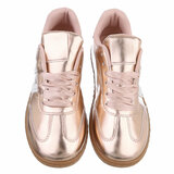 Rose gouden lage sneaker Zeta_