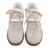 Beige lage sneaker Barunka_