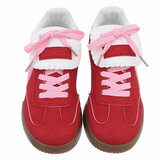 Rood-rose lage sneaker Barunka_